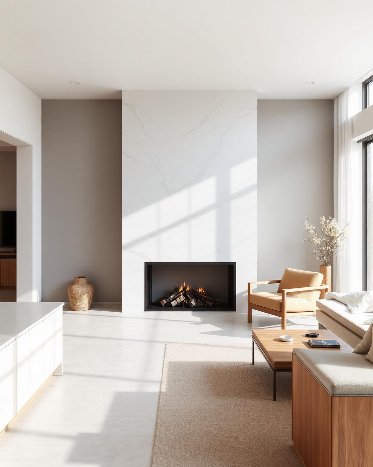 Statuario porcelain surface
